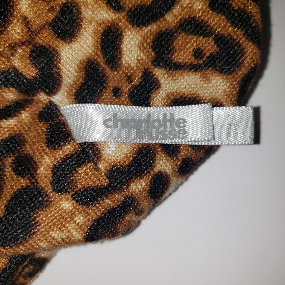 CHARLOTTE RUSSE Leopard Infinity Loop Winter Scarf - Picture 3 of 6